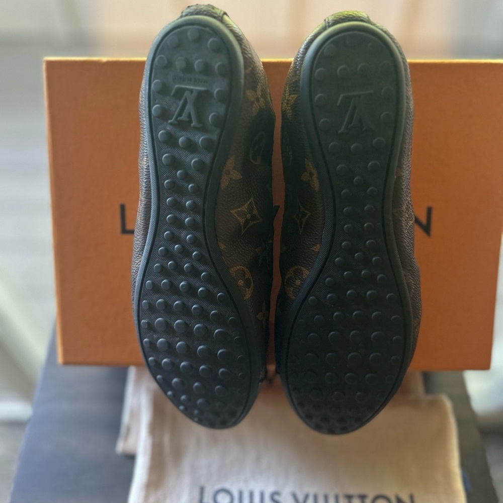 Louis Vuitton Black and Brown Flats for Effortless Style - Picture 8 of 9